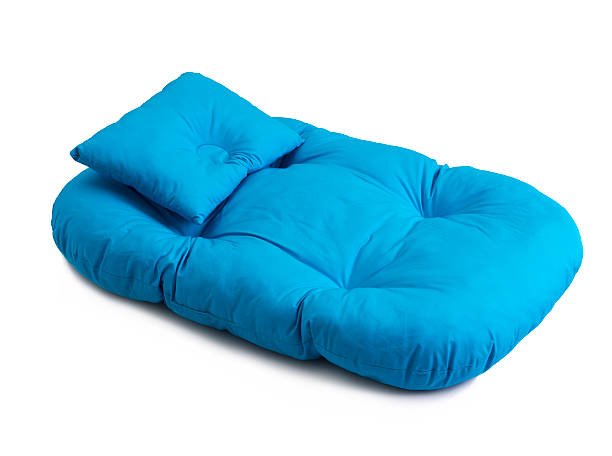 istock Blue baby pad and pillow 585620814