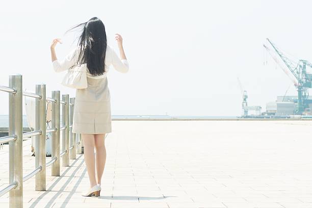 The back of a Japanese woman
