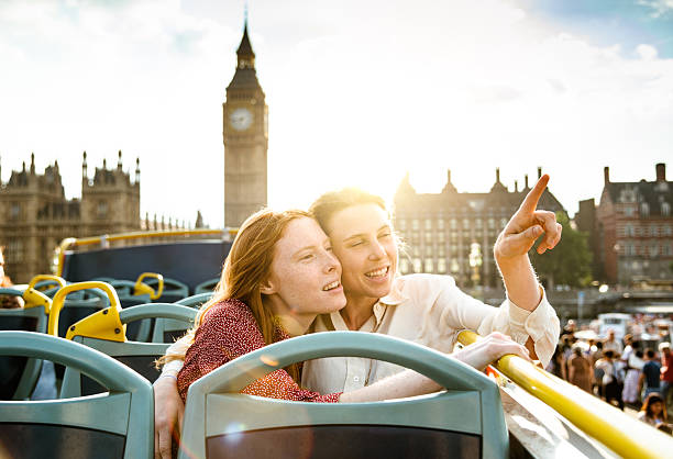 istock lesbian couple in london on westminster bridge 585624210