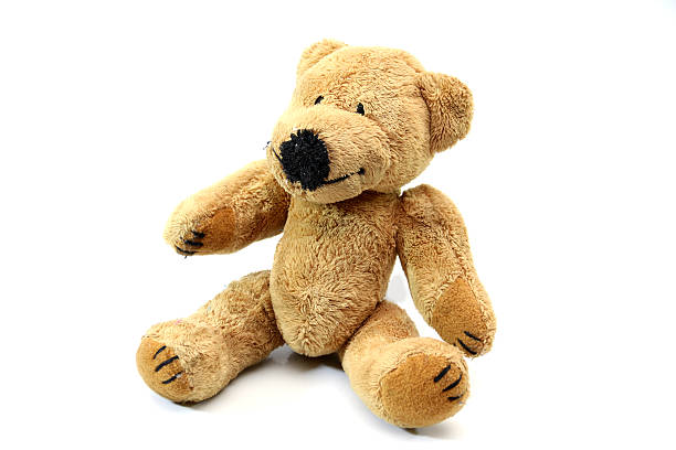istock Brown teddy bear isolated on white background. 585627750
