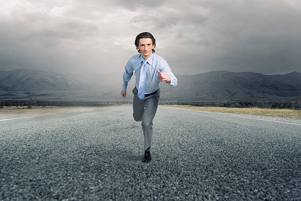 istock On his way to success . Mixed media 585628188