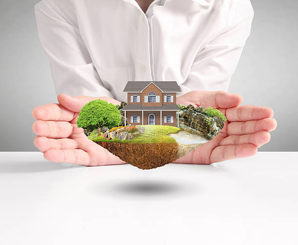 istock Mortgage concept by money house 585628874