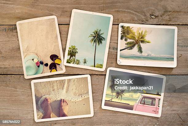 Summer Photo Album Stock Photo - Download Image Now - Photograph, Photography, Composite Image