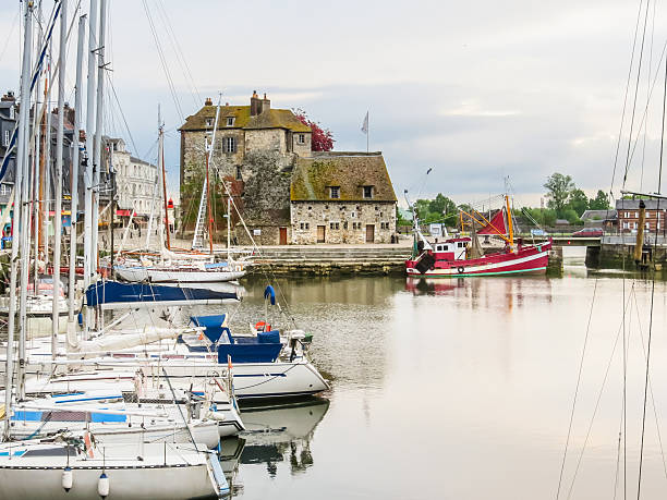 istock Old harbor. Honfleur, Normandy, France 585765218