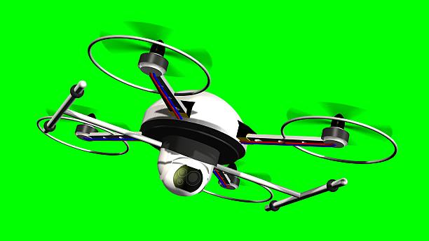 istock drone quadrocopter with camera in flight on green screen 585769314