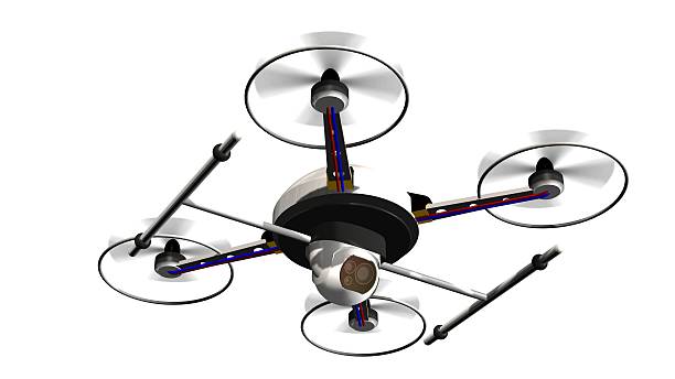 istock drone quadrocopter with camera in flight isolated on white 585769414