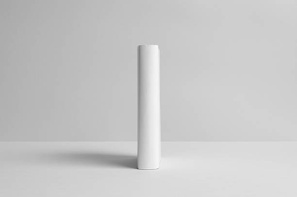 istock Hardcover Book Mock-Up - Dust Jacket. Spine. Wall Background 585769798