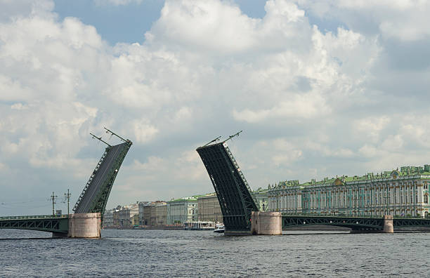istock drawbridge on St. Petersburg waterfront 585770858