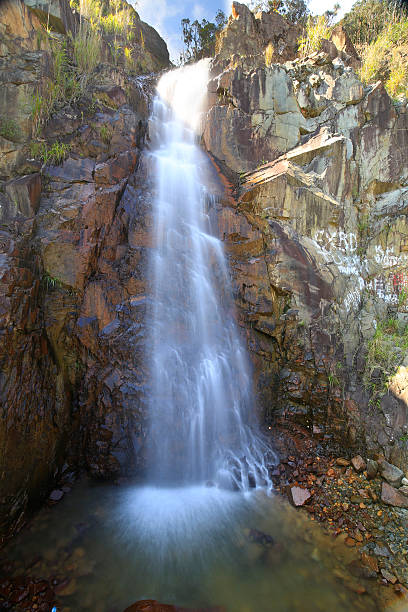 istock Small waterfall in Bidoup national park, Vietnam 585771026
