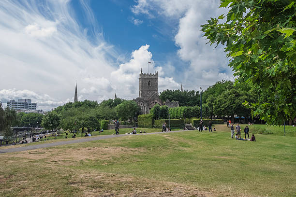 Castle Park,  Bristol, UK stock photo