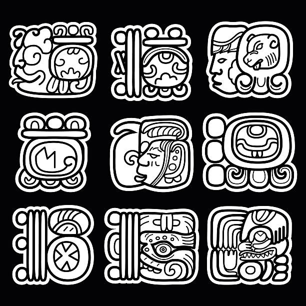 Ilustración de Glifos Mayas Sistema De Escritura Y Diseño De Languge En Negro y más Vectores Libres de Derechos de Maya - iStock Ilustración de Glifos Mayas Sistema De Escritura Y Diseño De Languge En Negro y más Vectores Libres de Derechos de Maya - iStock