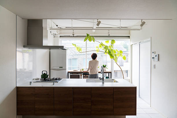 New construction with open floor plan of a kitchen, breakfast nook and living room.