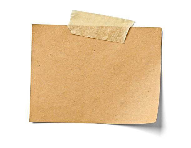 ノート紙のラベルヴィンテージグランジテー��プ - note pad notebook ring binder letter ストックフォトと画像