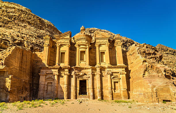istock Ad Deir, the Monastery at Petra. UNESCO heritage site 585779768