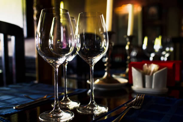 istock Wine Glasses in Darkness 585781506