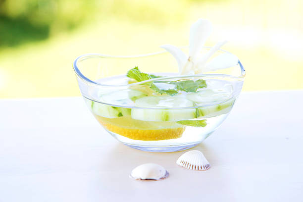Detox water with cucumber
