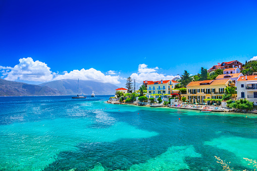 Fiskardo beach, Kefalonia island, Greece