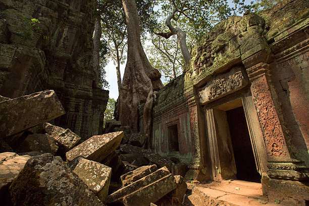 istock Ruins of Ta Prohm temple 585786114