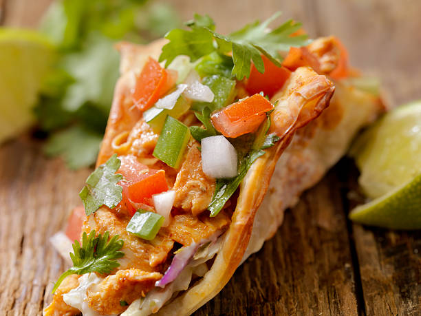 Crispy Wonton Chicken Tacos