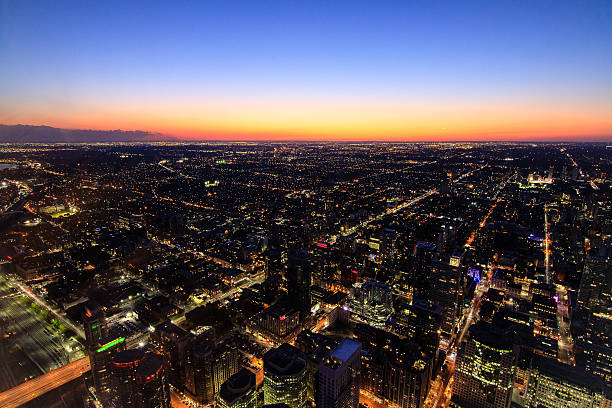 istock Toronto Night Scape in twilight from CN Tower 585792692