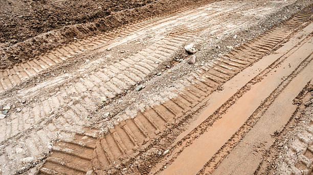 po śladach w piasek  - rock quarry zdjęcia i obrazy z banku zdjęć