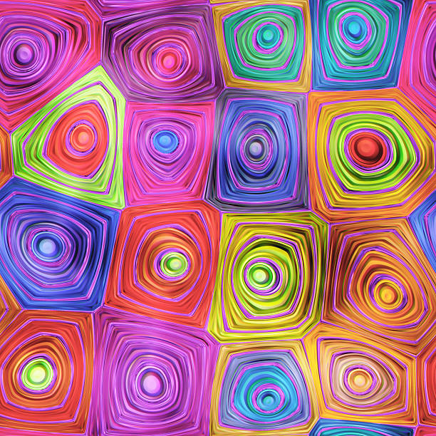 istock Seamless texture abstract shiny colorful background 2D illustration 585796774
