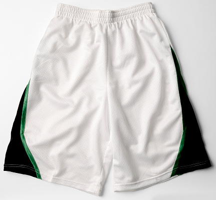 White Running Fitness Athletic Wear Shorts