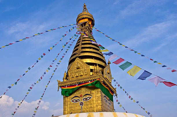 istock Swayambhunath Buddhist stupa. Kathmandu, Nepal 585800712
