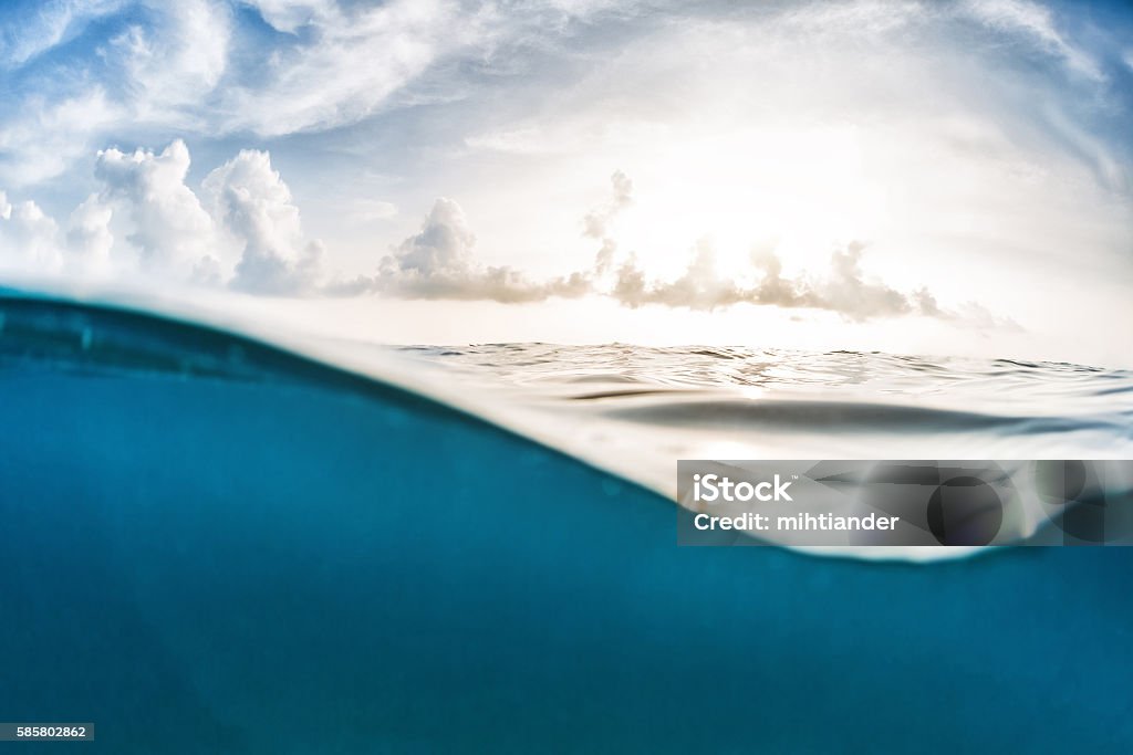 Meer mit sky - Lizenzfrei Wasser Stock-Foto