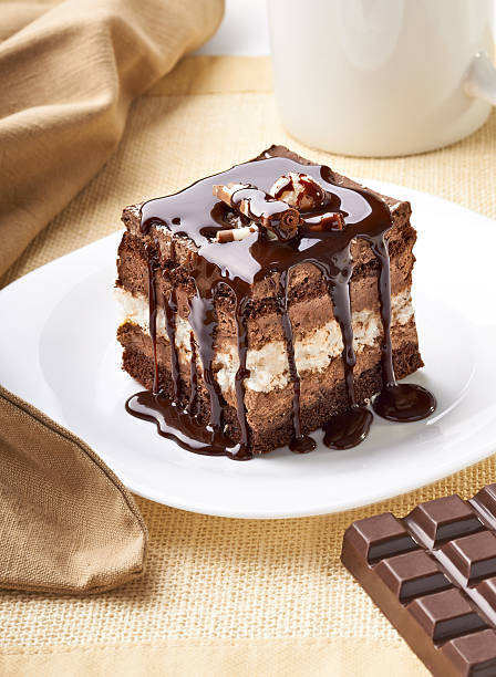 istock cream chocolate fruit cake sweet food dessert 585806378