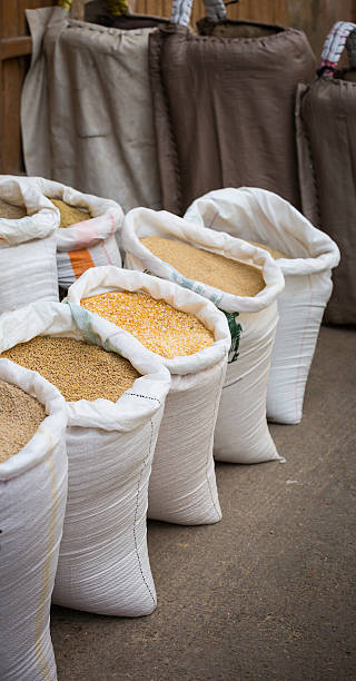 istock bags of animal feed 585809382