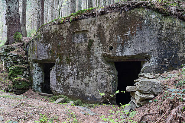 istock Abandoned fortification line Arpad since World War II. Ukraine 585809652