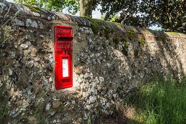 istock Red vintage letterbox 585810266