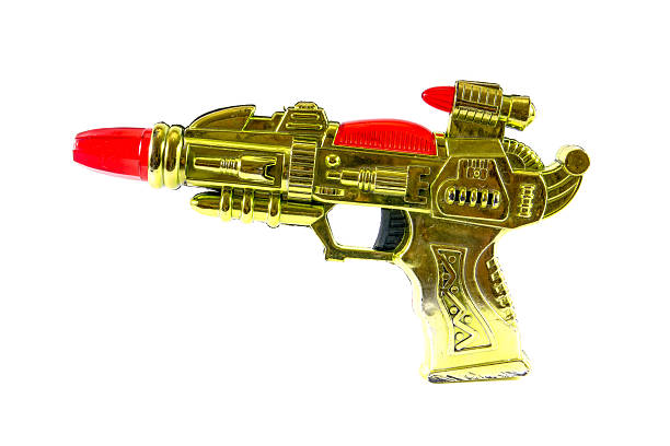 toy gun blaster display on table