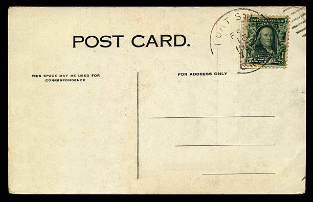 istock vintage postcard from USA in early 1900s 586049062