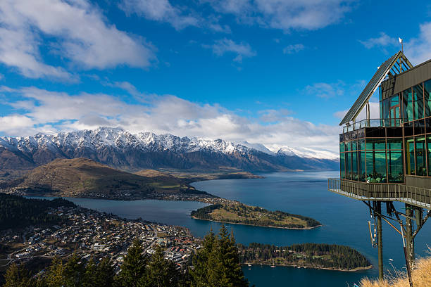SKYLINE restaurant and view over Queenstown