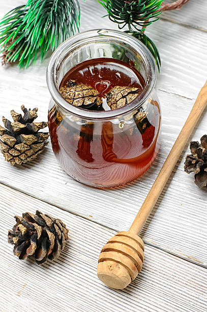 istock jam from the young fir cones 586050178