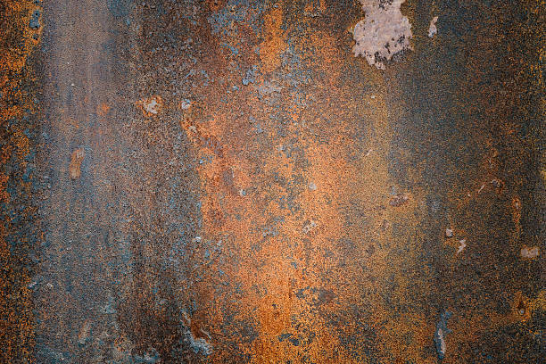 el fondo texturizado de acero grunge oxidado vintag - acero fotos fotografías e imágenes de stock