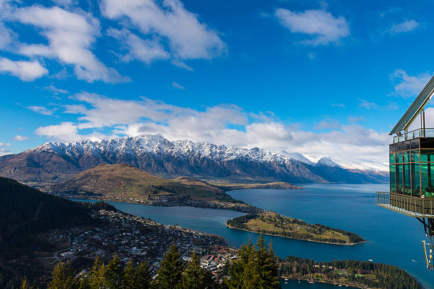 istock SKYLINE restaurant and view over Queenstown 586050378