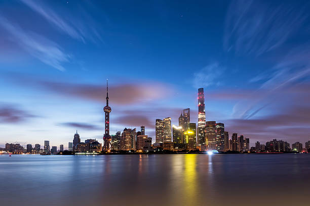 Beautiful the Bund Shanghai before dawn