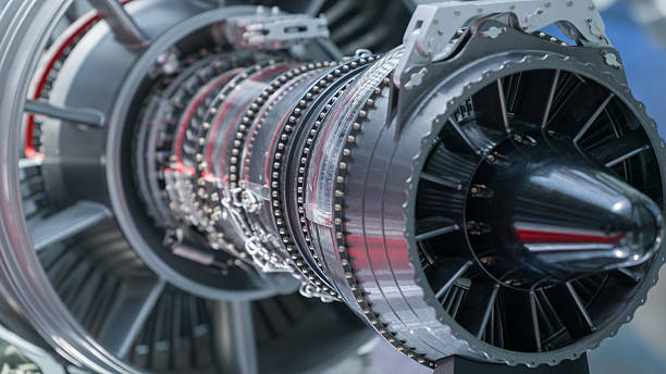 Jet Engine Jet Engine part of machine close-up,outdoors shot. military airplane stock pictures, royalty-free photos & images