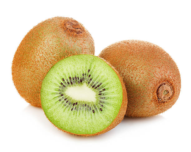 istock Kiwi fruit close-up isolated on white background. 586056226