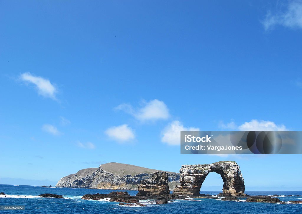 Darwin Island, Galapagos, Ecuador Darwin Island and Darwin's Arch, Galapagos, Ecuador Darwin Island Stock Photo