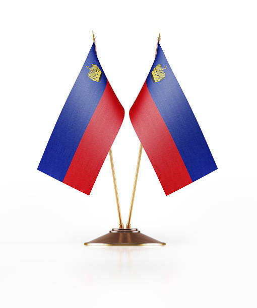 istock Miniature Flag of Liechtenstein 586062692