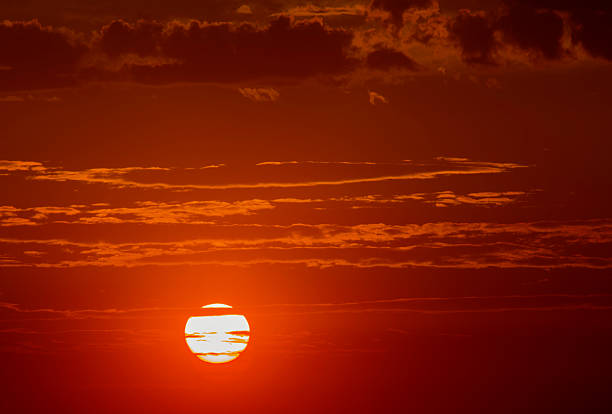 istock Beautiful sunset with colorful clouds 586063784
