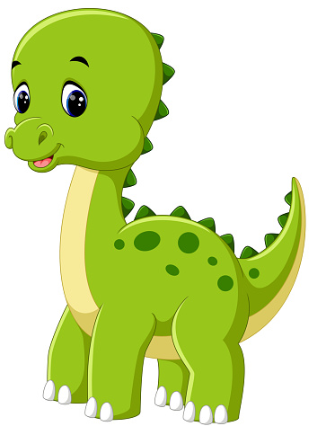 Cute Dinosaur Cartoon Stock Illustration - Download Image Now - Ancient,  Animal, Animal Body - iStock