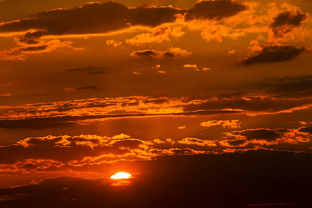 istock Beautiful sunset with colorful clouds 586065700