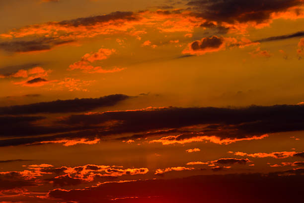 istock Beautiful sunset with colorful clouds 586066452
