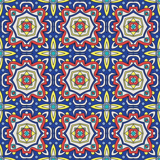 Blue ornament traditional Portuguese azulejos. Oriental seamless pattern Bright traditional Talavera ornament. Mexican seamless pattern simulates colorful glazed ceramic tiles. For fabrics, prints, t-shirts, bags, wrapping paper.Blue ornament traditional Portuguese azulejos. Oriental seamless pattern imitating the sky-blue glazed ceramic tiles, majolica. Azulejos for fabrics, prints, t-shirts, bags, wrapping paper.Blue ornament traditional Portuguese azulejos. Oriental seamless pattern imitating the sky-blue glazed ceramic tiles, majolica. Azulejos for fabrics, prints, t-shirts, bags, wrapping paper. mexican tile cross stock illustrations