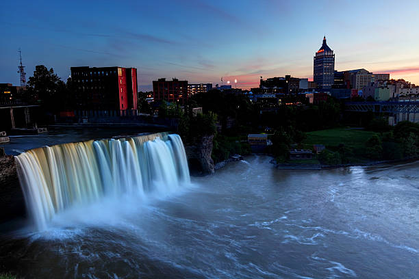 istock High Falls and the Rochester New York skyline 586067702